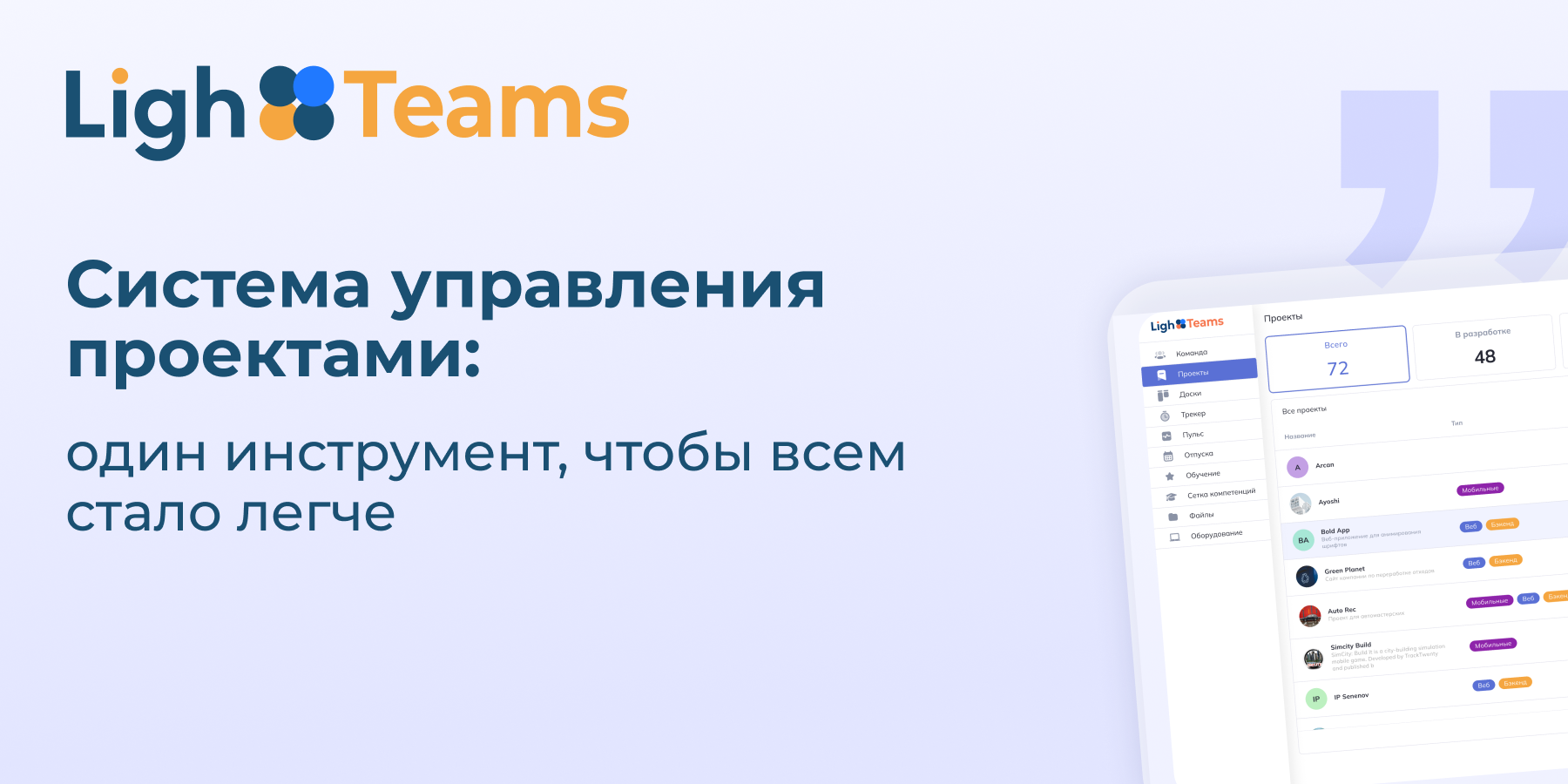Система для управления проектами и сотрудниками