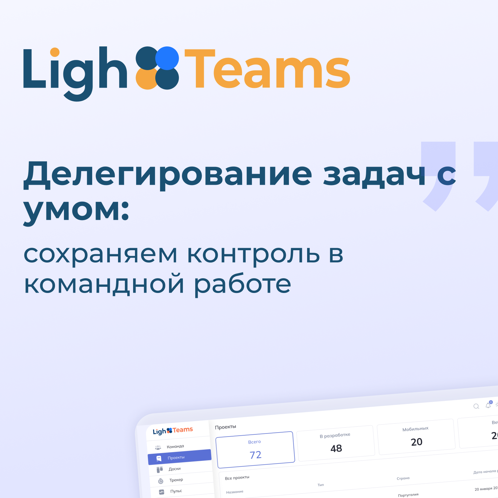 Как организовать командую работу и делегировать задачи