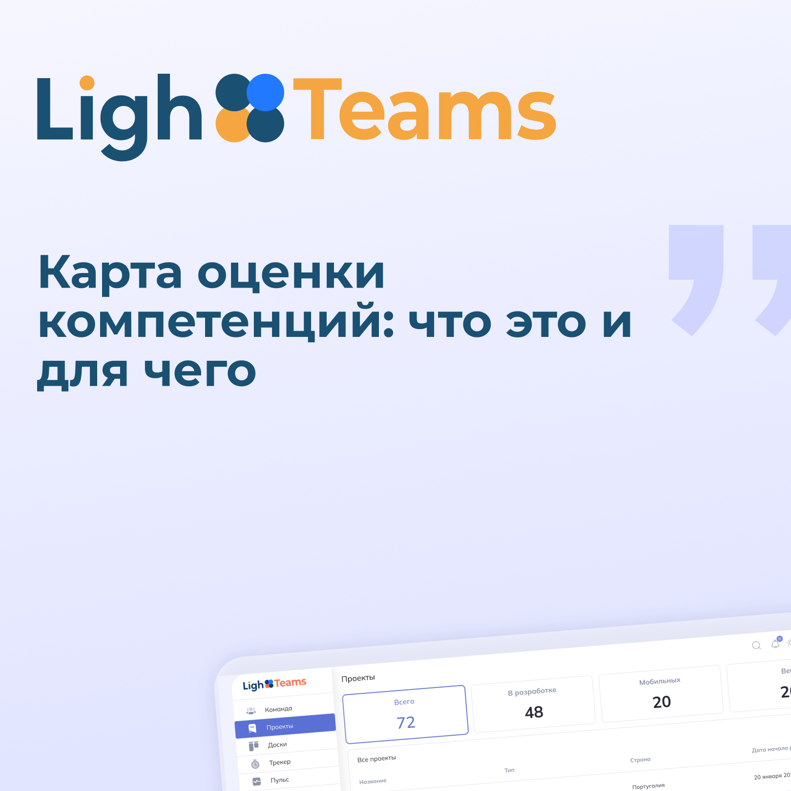 Что такое карта компетенций и с какой целью она используется