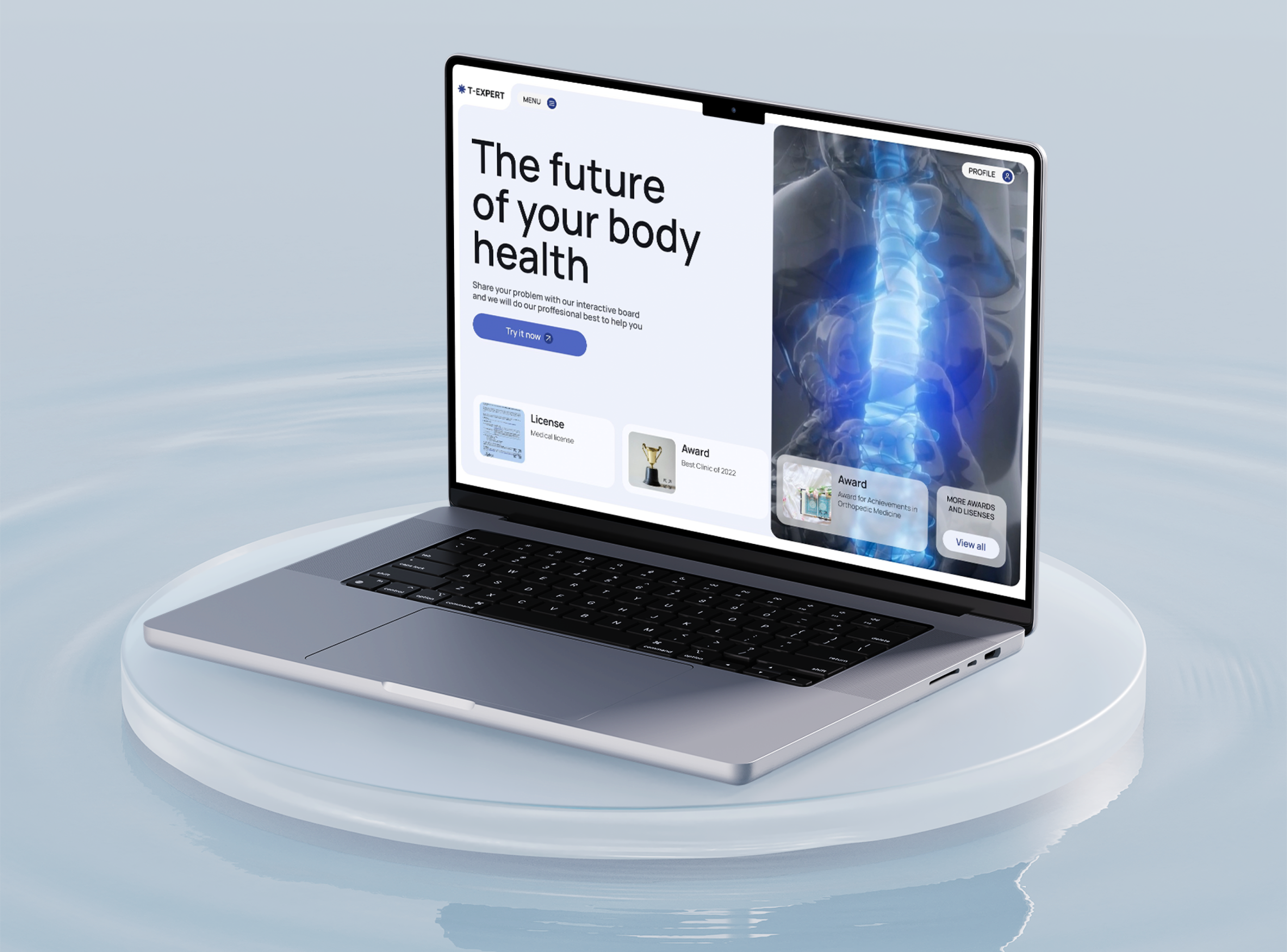 Виртуальная травматология с 3D моделью человеческого тела