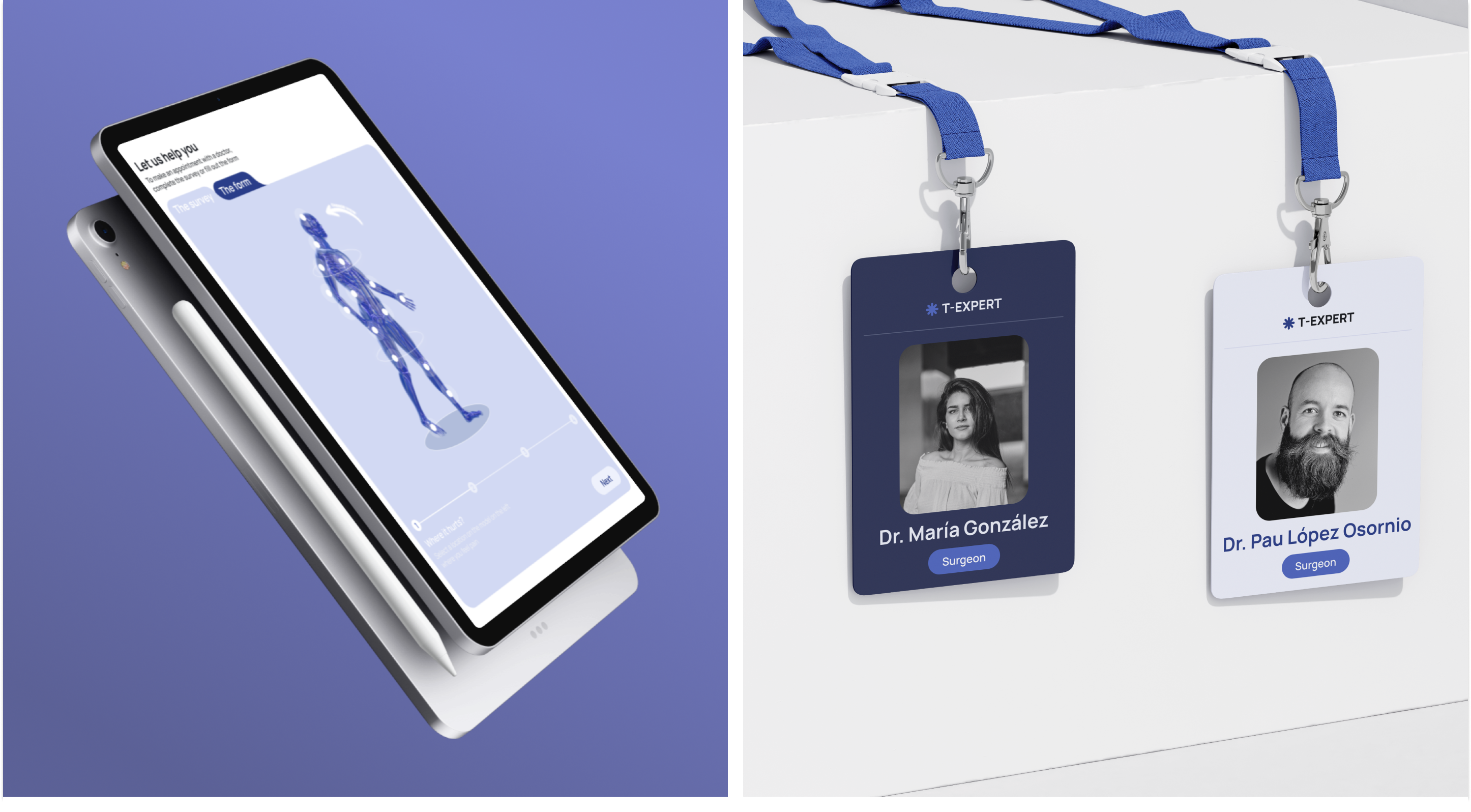 Интерфейс выбора специалиста TraumaUnit