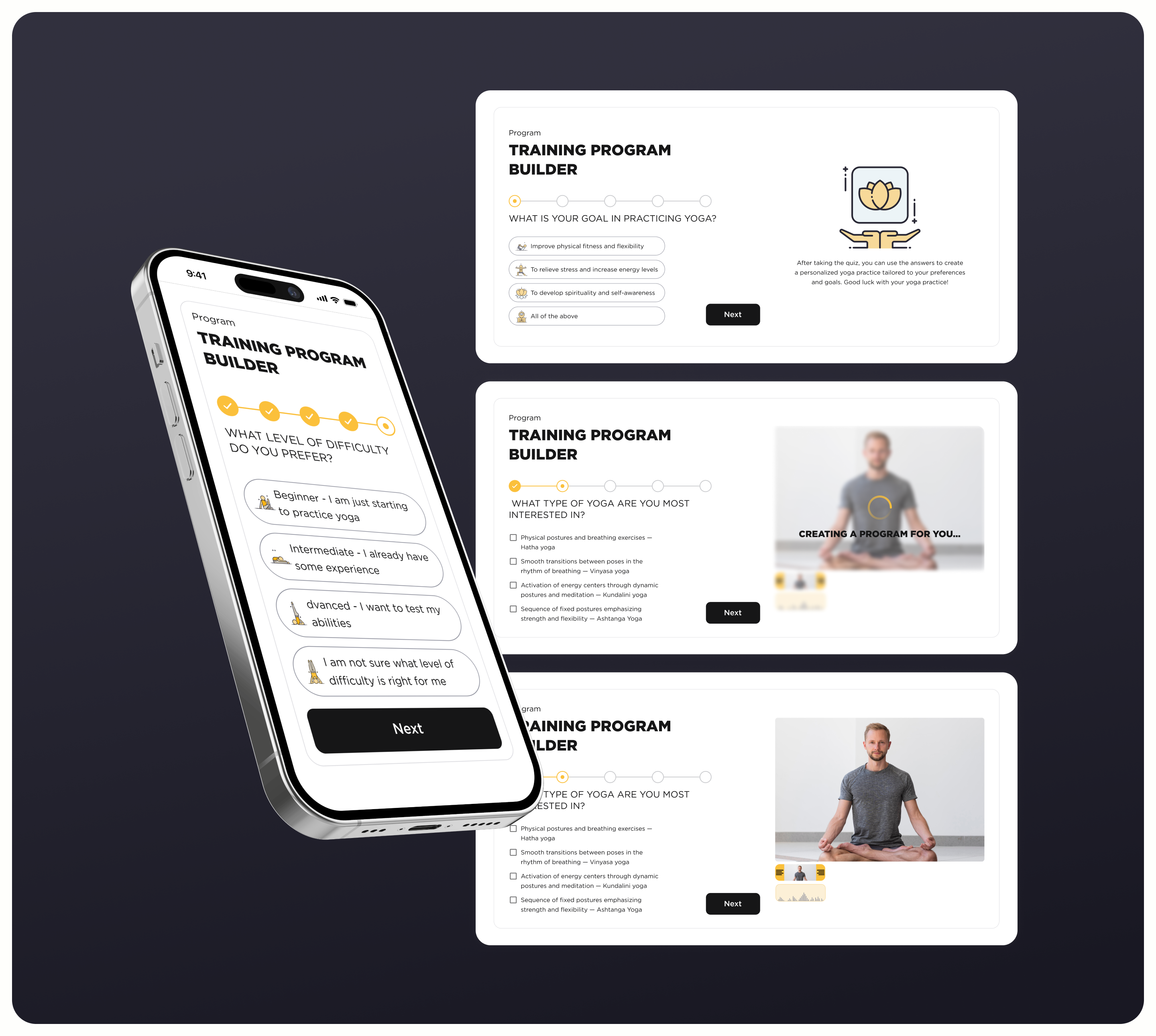 Функционал Yoga For Men