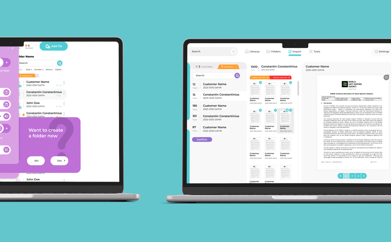 Функционал приложения для систематизации документов