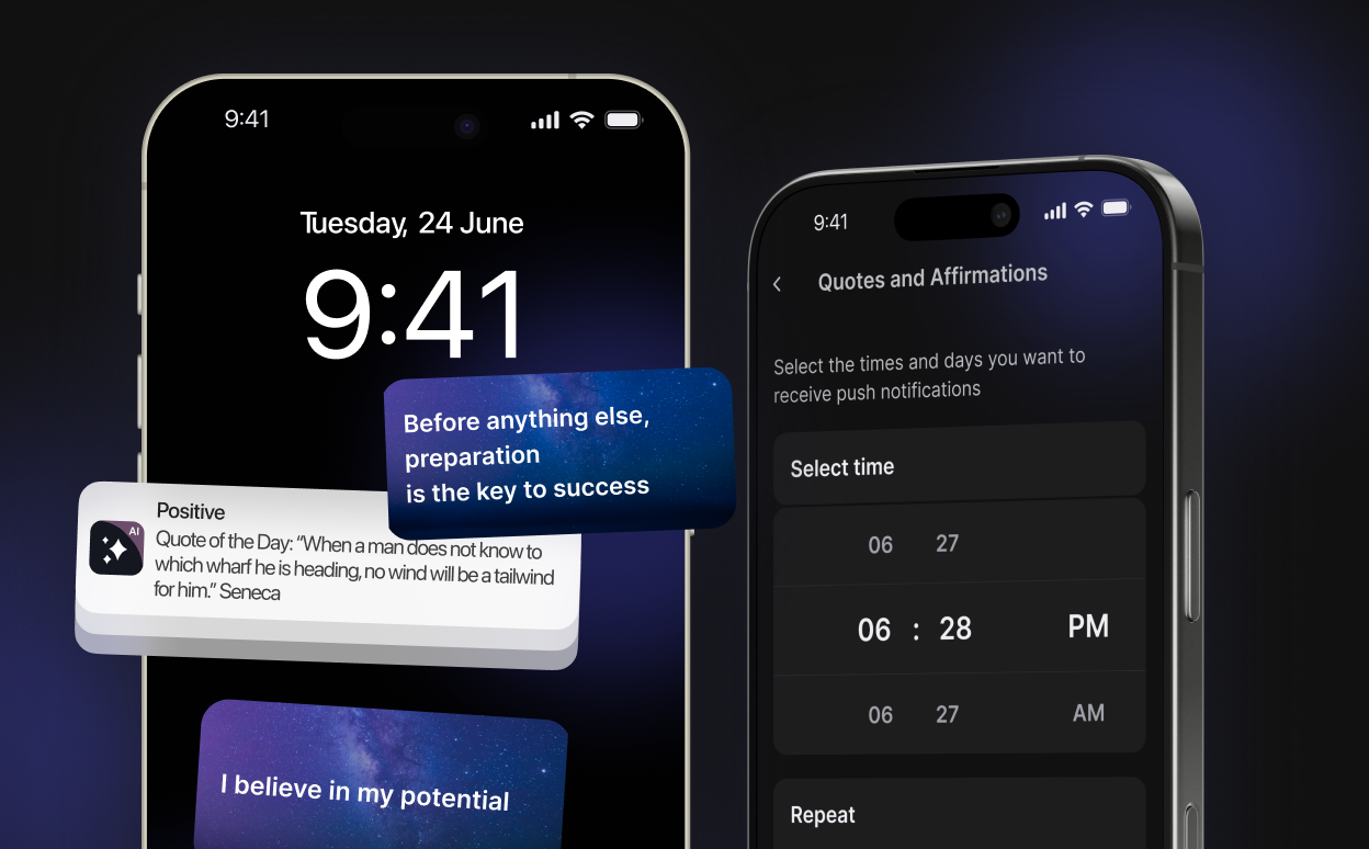 Приложение для мотивации интерфейс